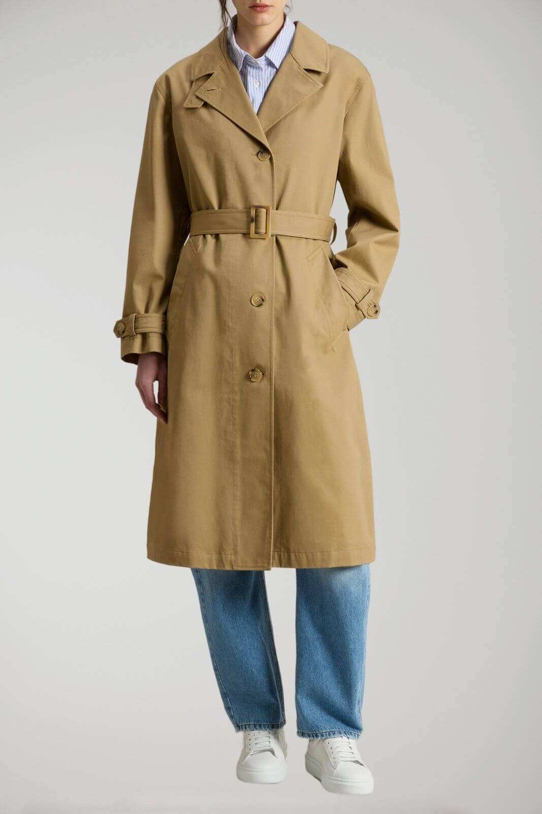 Woolrich trench donna in puro cotone