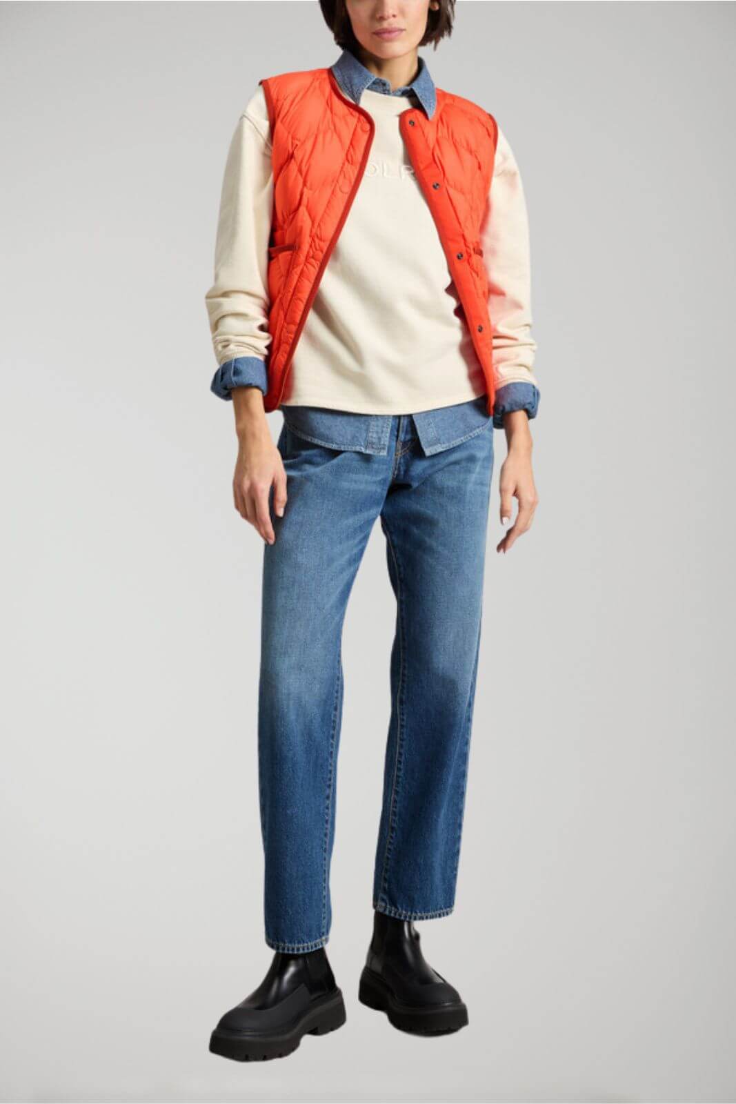 Woolrich women's LIGHT FLEECE CREWNECK sweatshirt