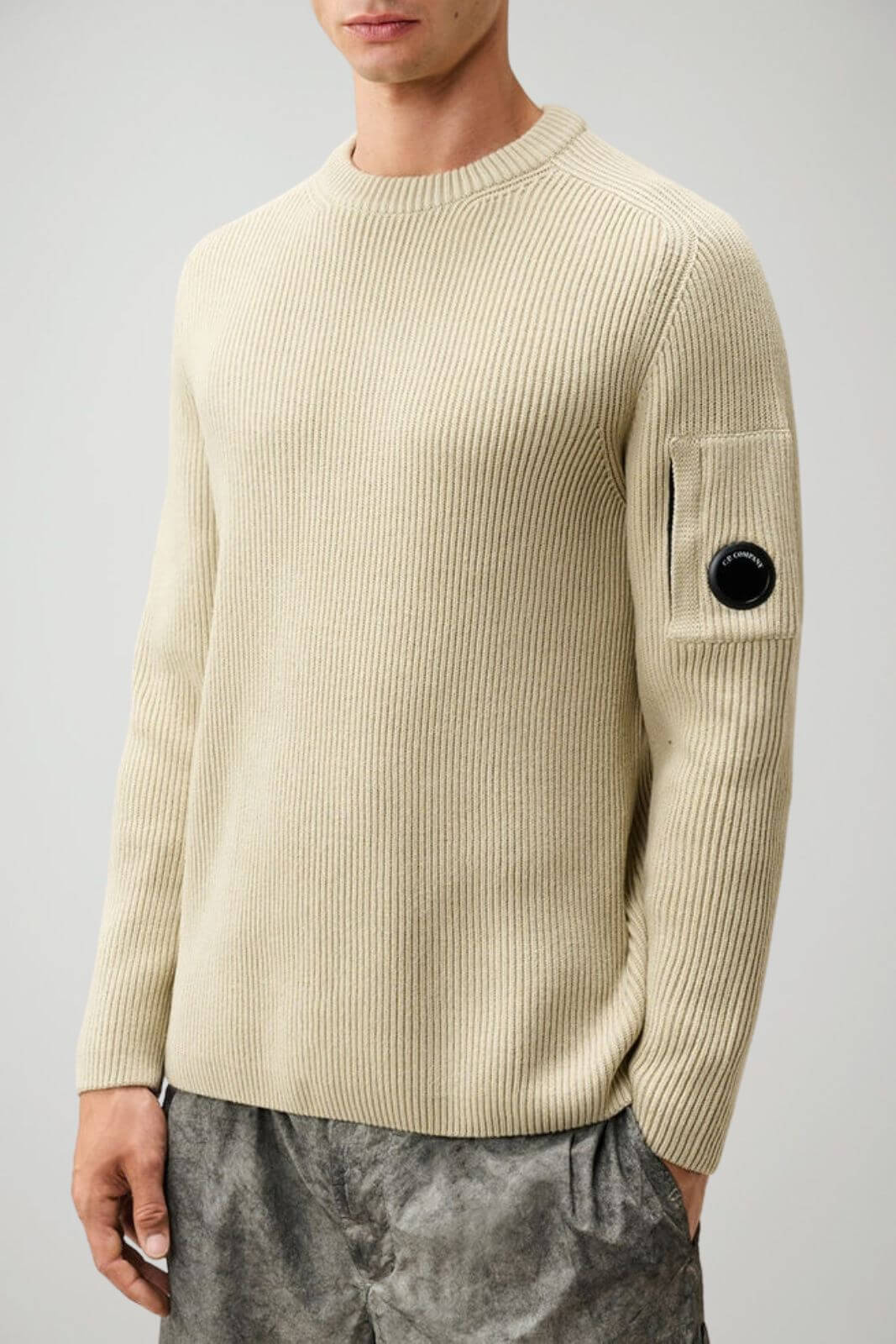CP Company Maglia Uomo Full Rib Cotton Crewneck