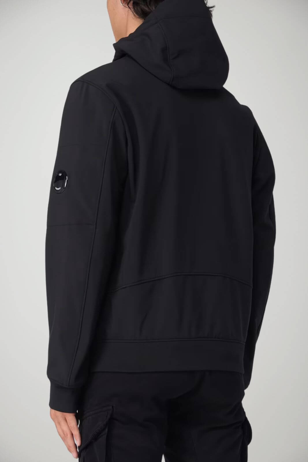 CP Company Giacca Uomo in nylon stretch con lente / Nero
