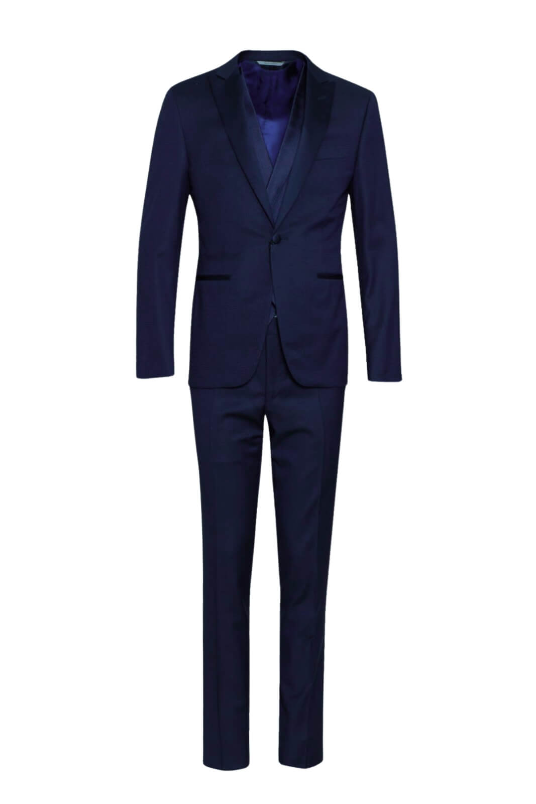 Abito uomo Canali monopetto con panciotto in stampa pied de poule