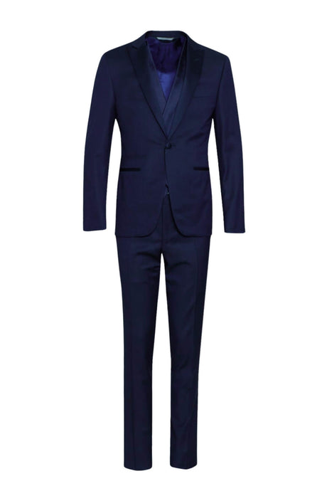 Abito uomo Canali monopetto con panciotto in stampa pied de poule