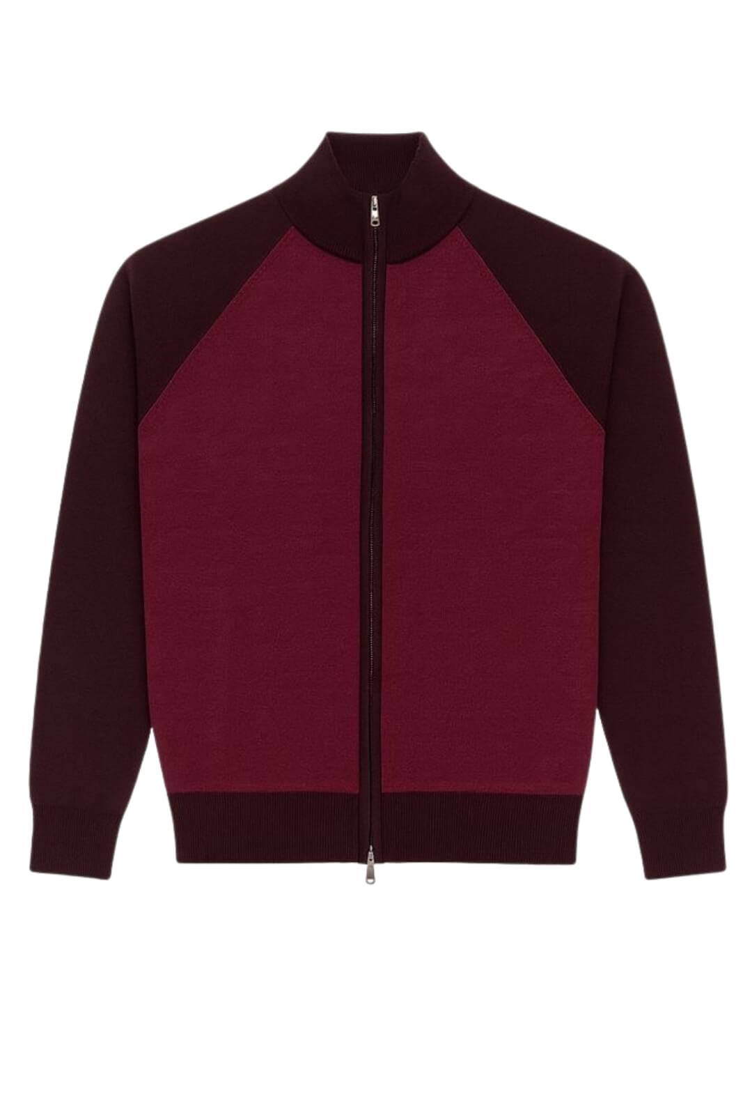 Cardigan da uomo Cashmere Company full zip con manica raglan