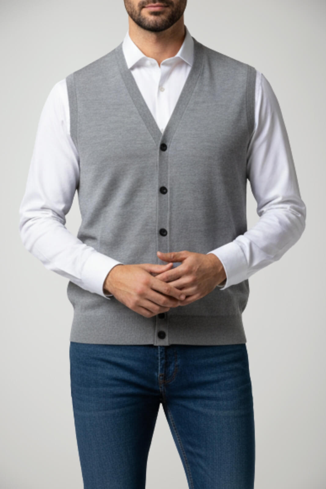 Gilet da uomo Cashmere Company con bottoni