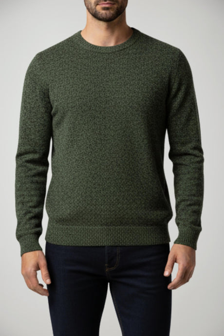 Maglione da uomo Cashmere Company melange a girocollo