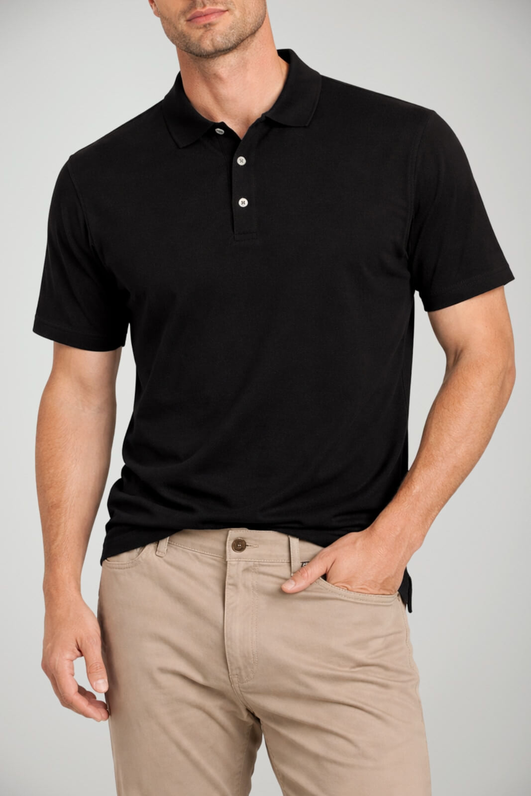 Polo da uomo Cashmere Company a maniche corte