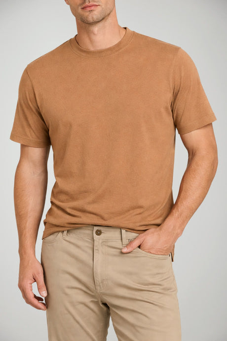 T-shirt da uomo Cashmere Company in misto lino
