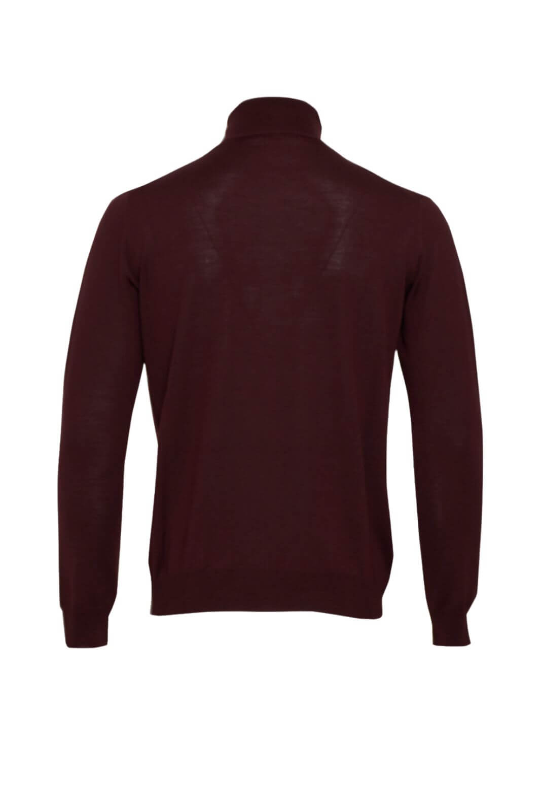 Dolcevita Cashmere e Company da uomo a tinta unita in lana merinos retro