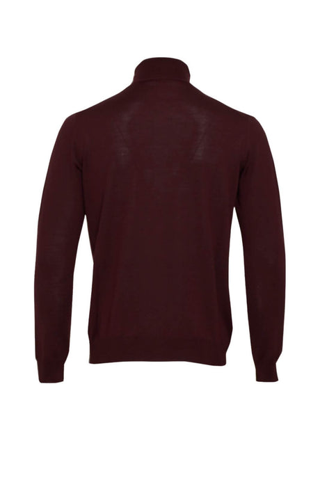 Dolcevita Cashmere e Company da uomo a tinta unita in lana merinos retro