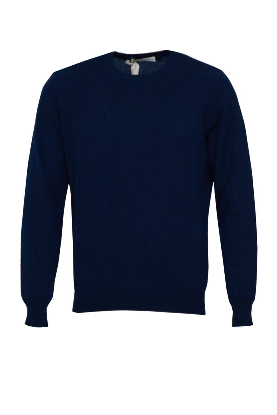 Maglia da uomo Cashmere e Company a girocollo in cashmere a tinta unita fronte