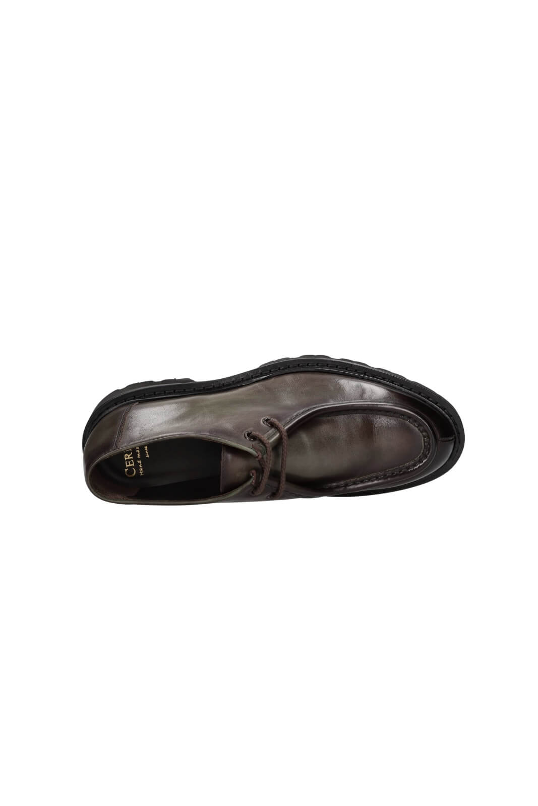 Scarpa stringata Cerbero da uomo in pelle effetto delavè