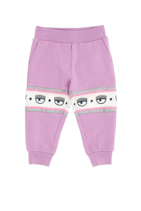 Chiara Ferragni Pantalone Bambina in tessuto felpato