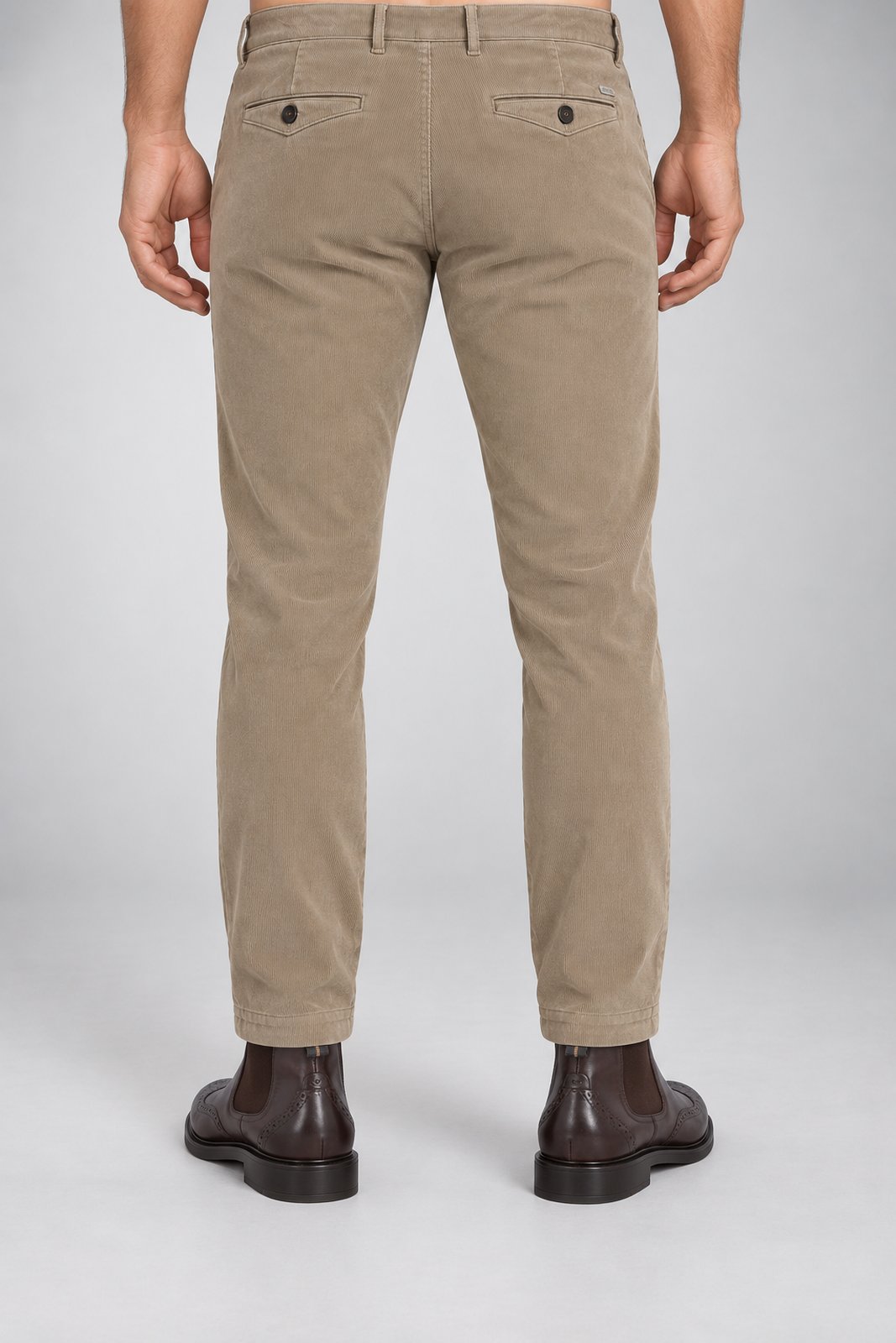 Clark Pantaloni Uomo Chino in Velluto a Costine