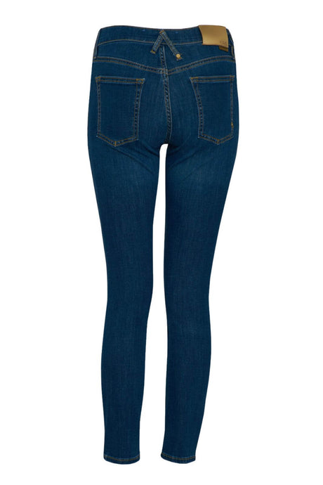 Cycle Jeans slim a vita alta con salpa laminata e linea contemporanea