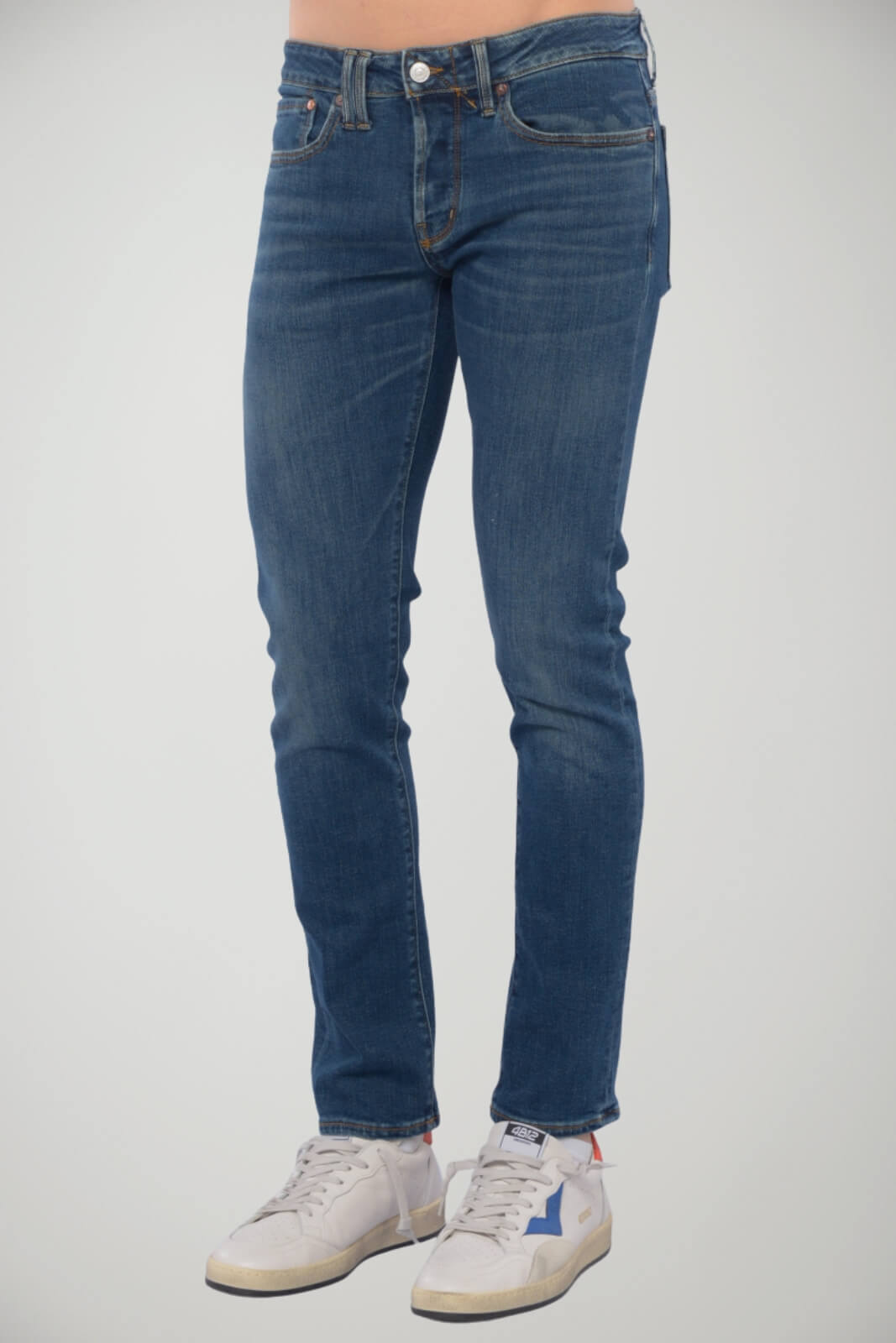 Jeans da uomo Cycle skinny fit cinque tasche fronte 1