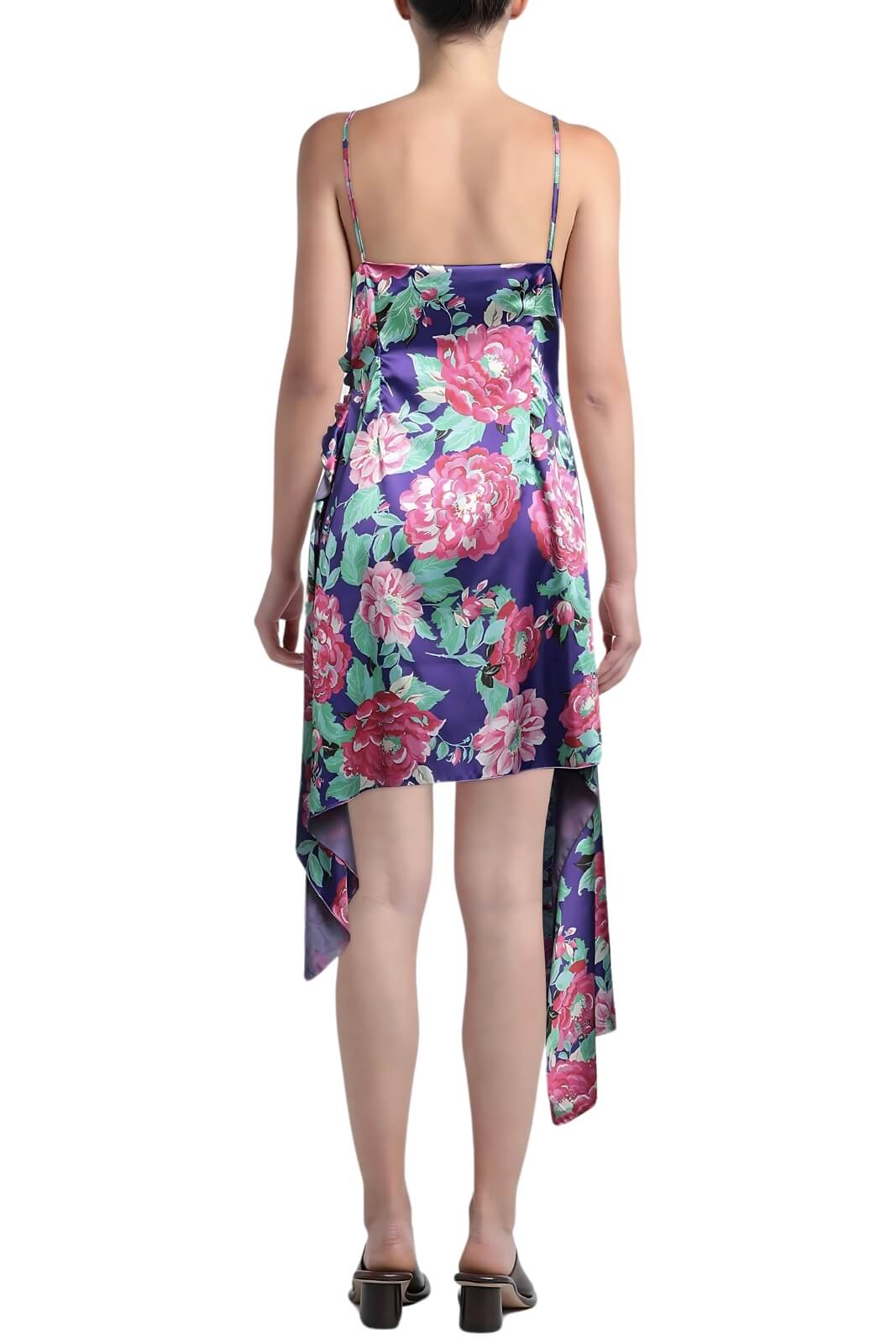 Odì Vestido de mujer Odì Floral con bajo asimétrico