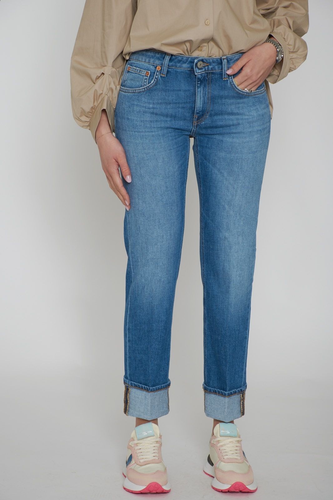 Dondup women's Coco slim jeans in organic stretch denim