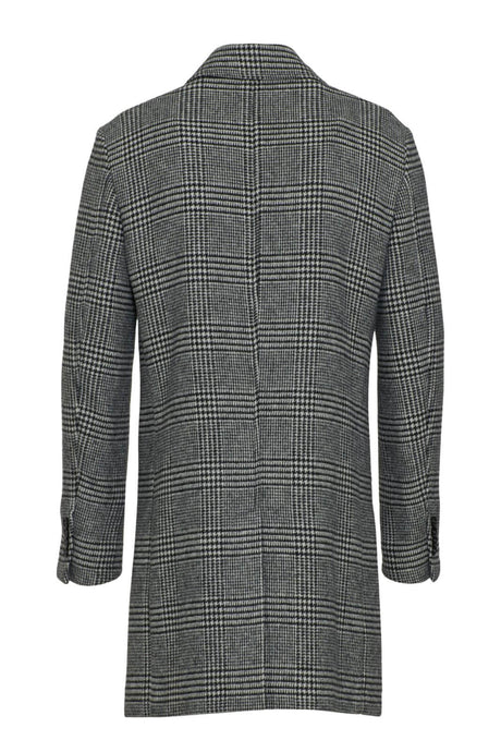 Cappotto lungo da uomo Daniele Alessandrini monopetto a quadri retro