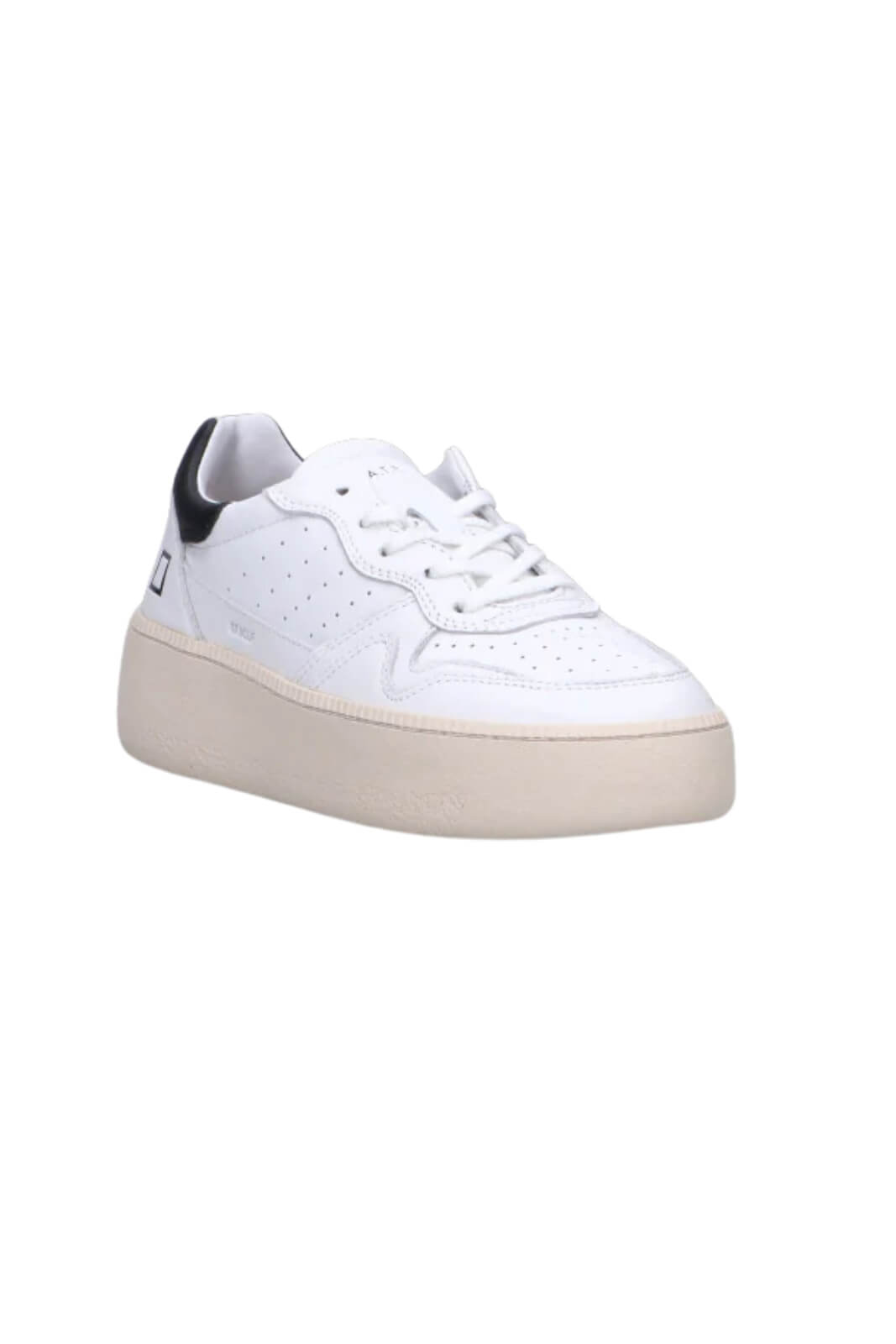 Date Sneakers Donna Step Calf White Black