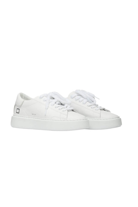 Sneakers da donna Date in pelle con lacci in spugna