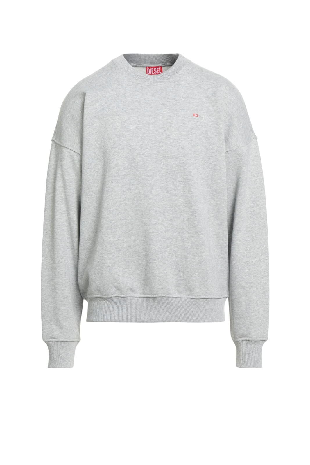 Felpa da uomo Diesel a girocollo con logo fronte
