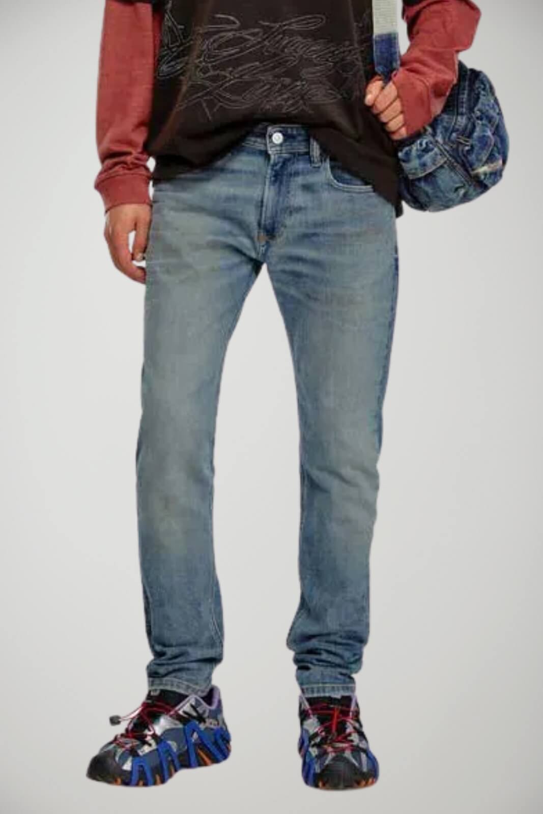 Jeans da uomo Diesel a cinque tasche skinny fit
