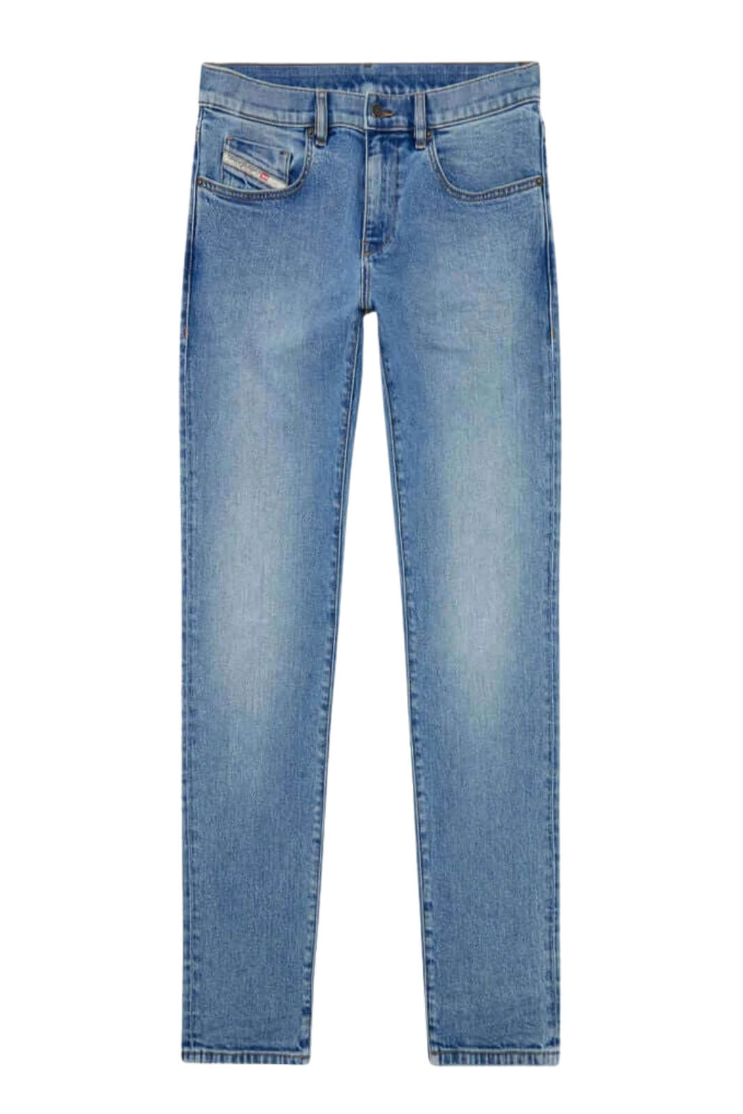 Jeans da uomo Diesel D-Strukt slim fit a cinque tasche fronte