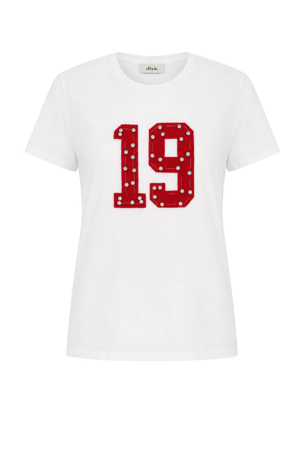Dixie T-shirt Donna con Stampa in Rilievo