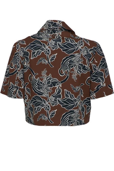Dixie Giacca Floreale Cropped retro