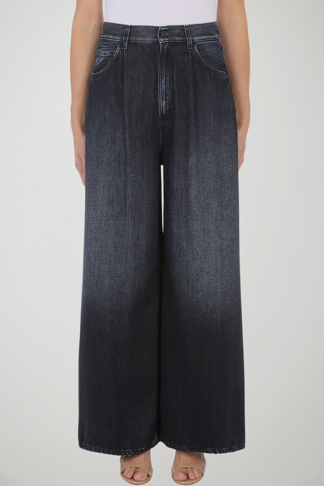 Dondup Jeans Donna Maggie Cropped Wide Leg