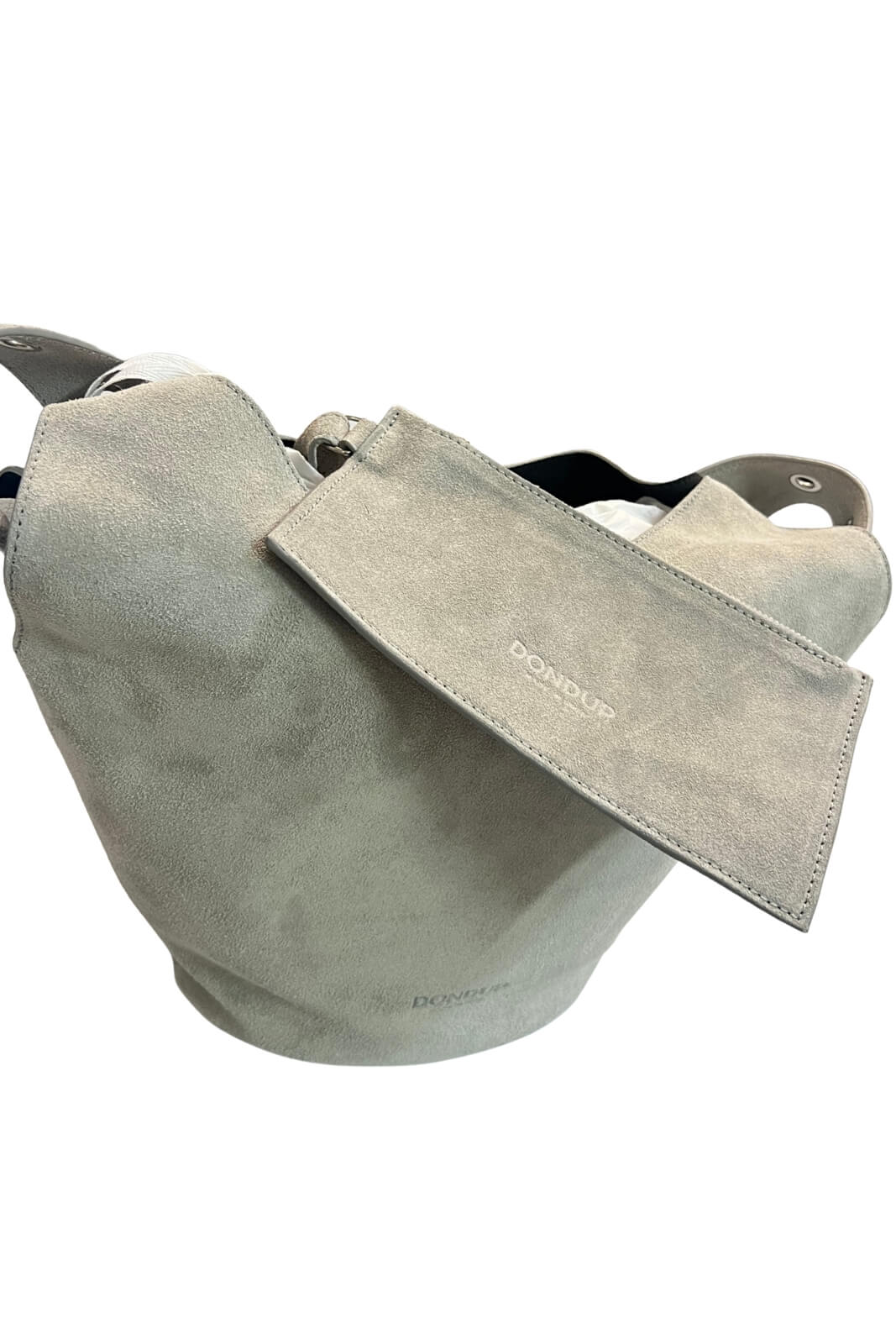 Borsa da donna Dondup modello Hobo in pelle scamosciata