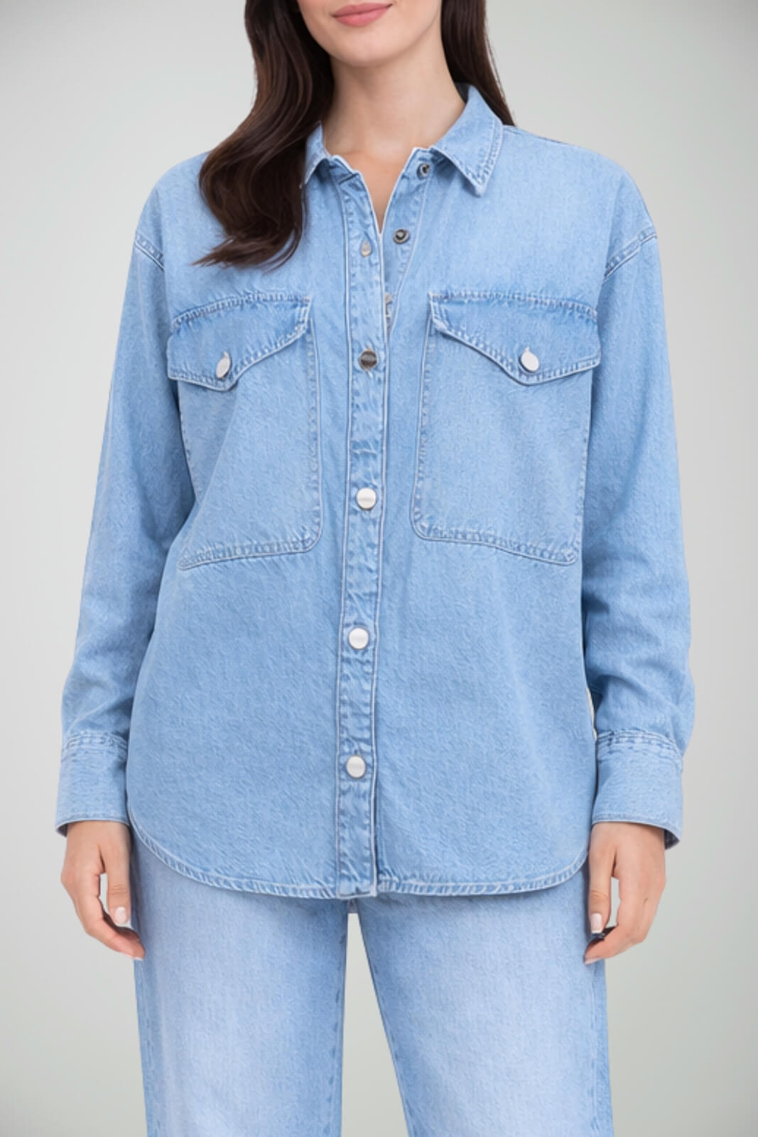 Dondup Camicia Donna Over fit in denim