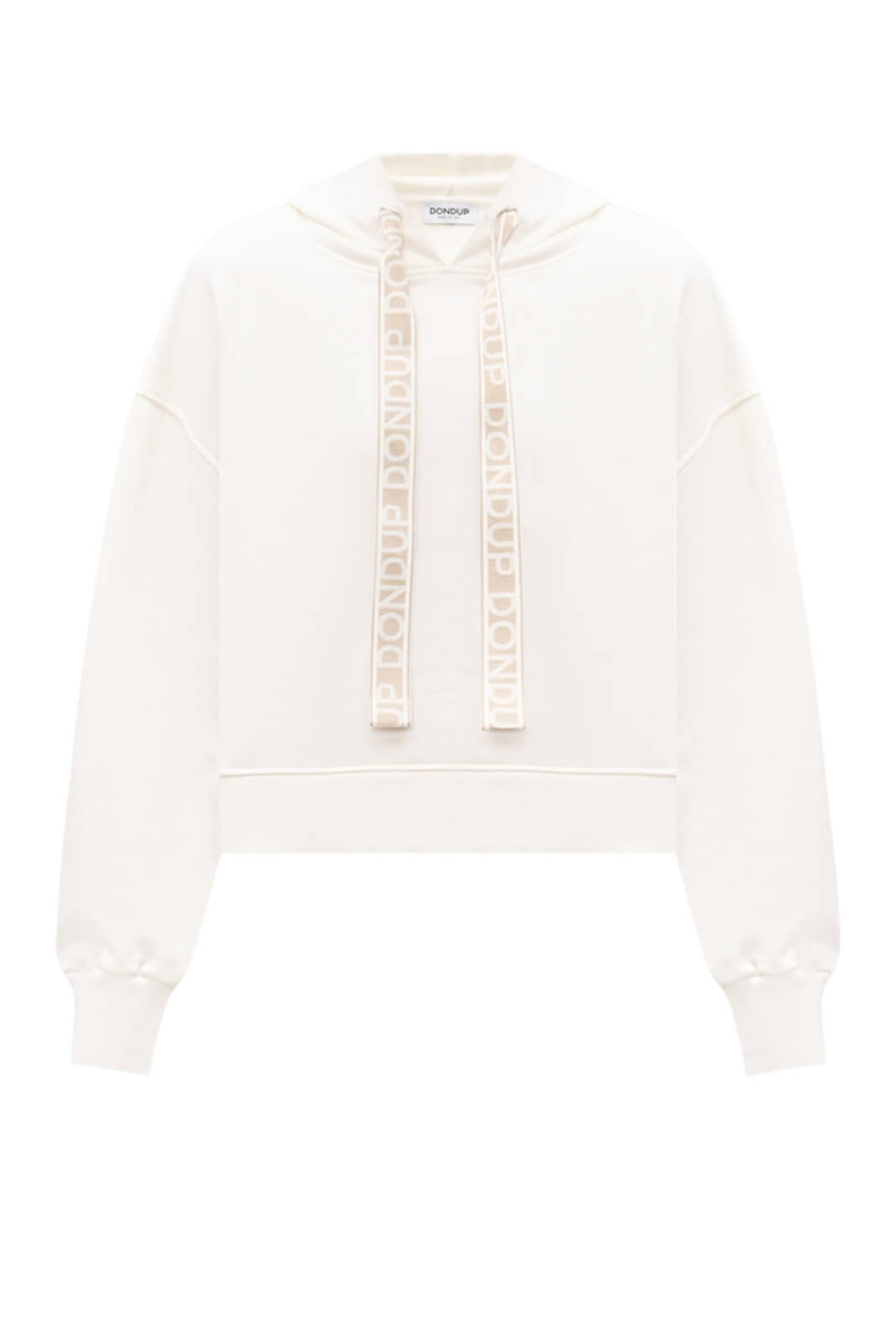 Felpa da donna over Dondup con cappuccio e coulisse fronte