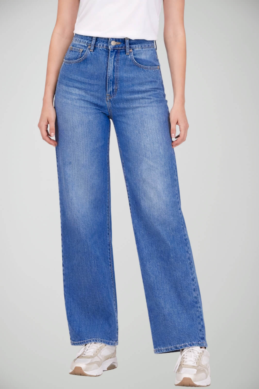 Dondup Jeans Donna Beatrix Wide Leg cinque tasche