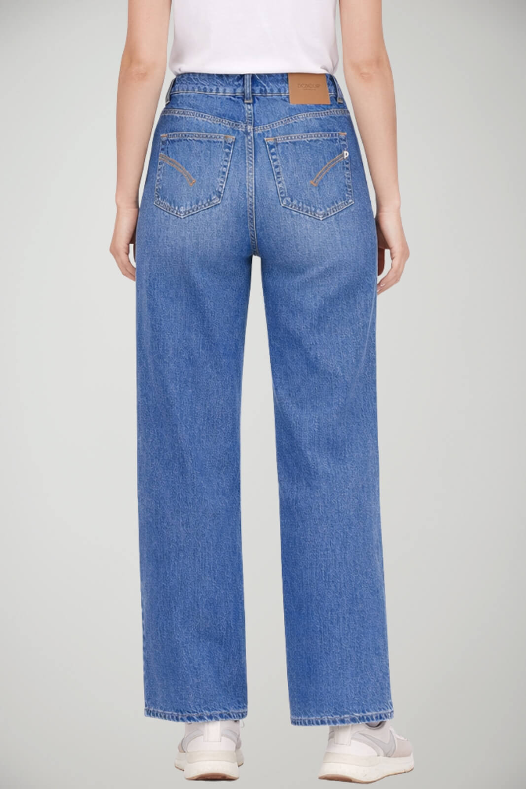 Dondup Jeans Donna Beatrix Wide Leg cinque tasche