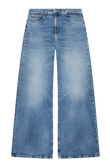 Jeans da donna Dondup a gamba ampia cinque tasche fronte