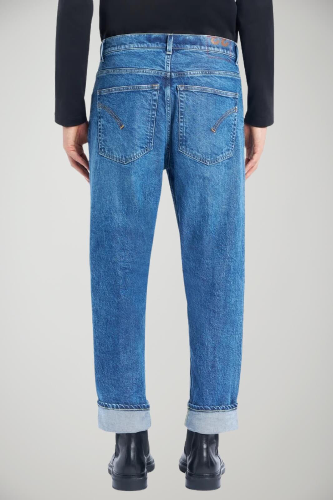 Jeans da uomo Dondup loose fit in denim stretch retro