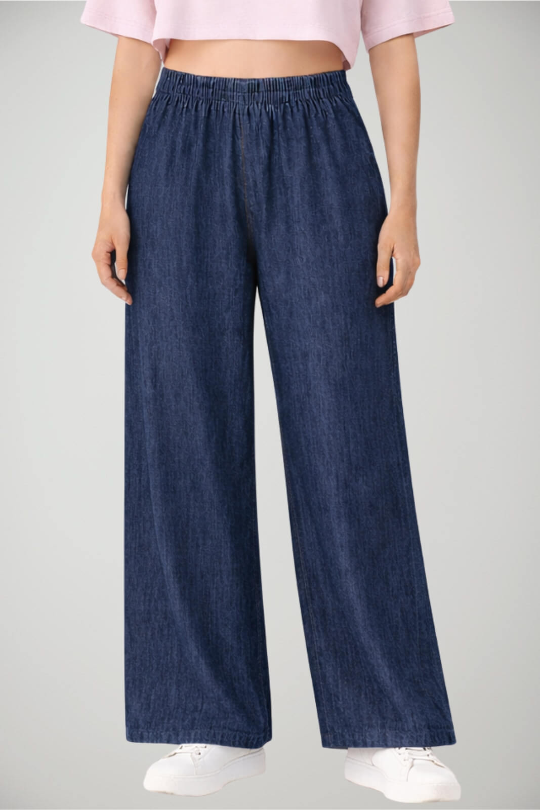 Pantaloni da donna jogger Dondup a vita alta e gamba ampia