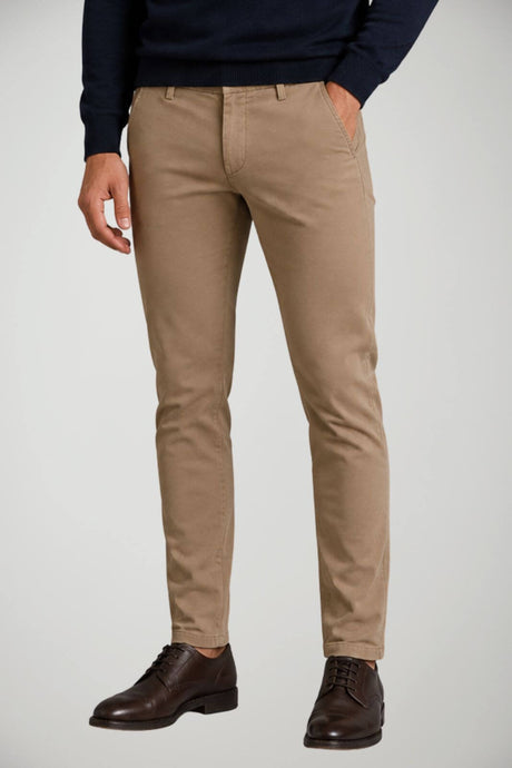 Dondup Pantaloni Uomo Gaubert Chino Slim Fit / Sabbia