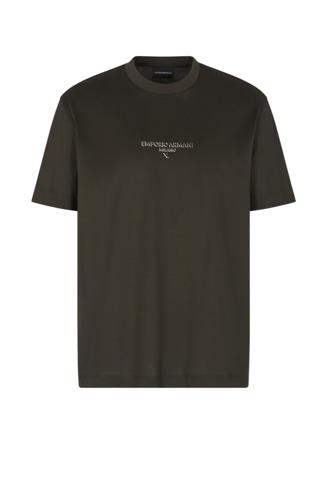 Emporio Armani Men's T-Shirt with Embossed Logo