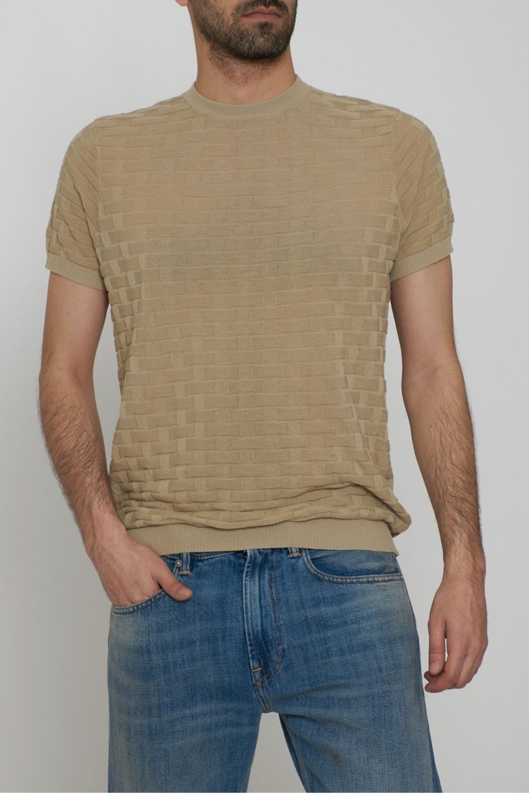 Cashmere Company Men's T-Shirt in Yarn