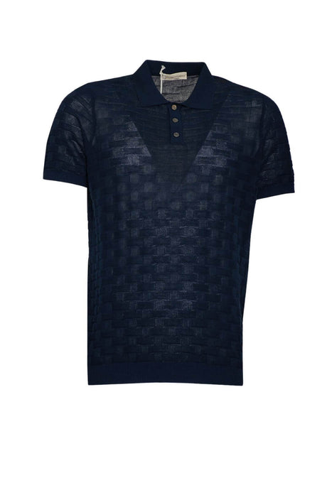 Cashmere Company men's polo in yarn