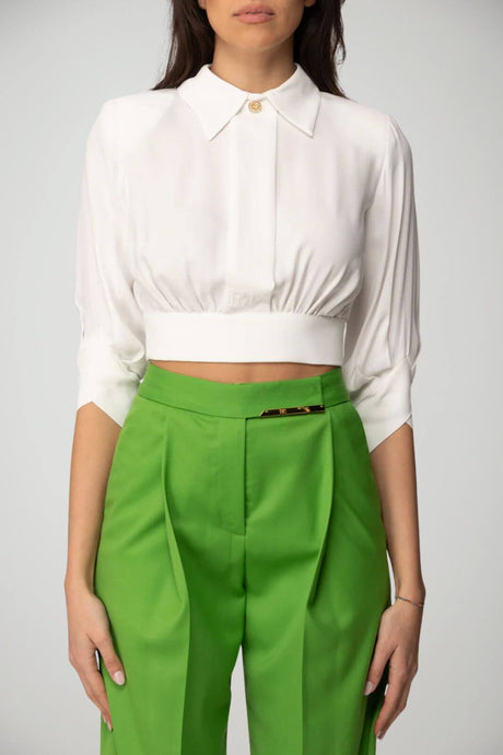 Elisabetta Franchi Camicia Donna in georgette con fusciacca