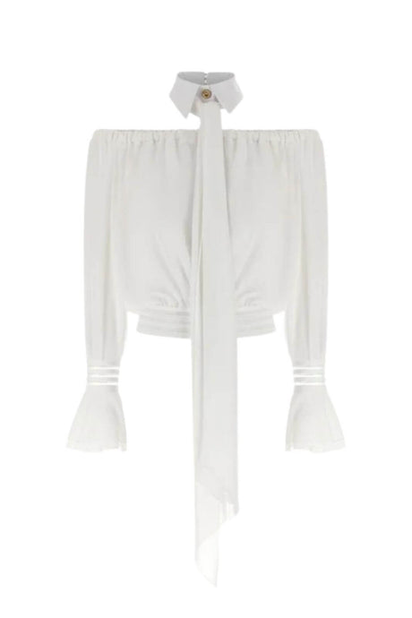 Elisabetta Franchi Camicia Donna cropped in chiffon