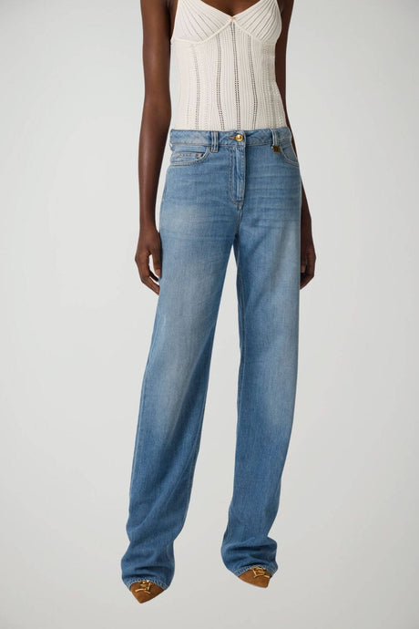 Elisabetta Franchi Jeans Donna vita bassa a palazzo