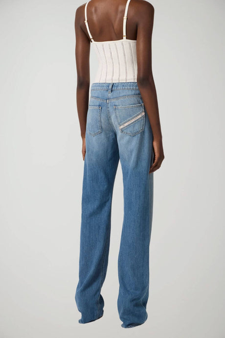 Elisabetta Franchi Jeans Donna vita bassa a palazzo