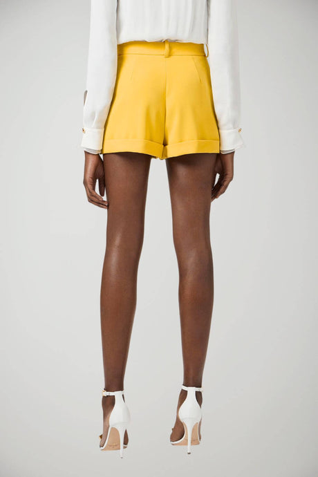 Elisabetta Franchi Short Donna in crepe con risvolti