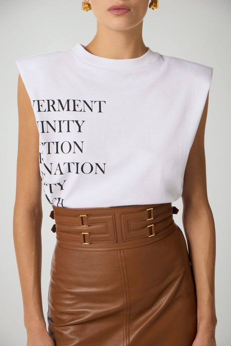 Elisabetta Franchi T-shirt Donna in jersey con stampa lettering