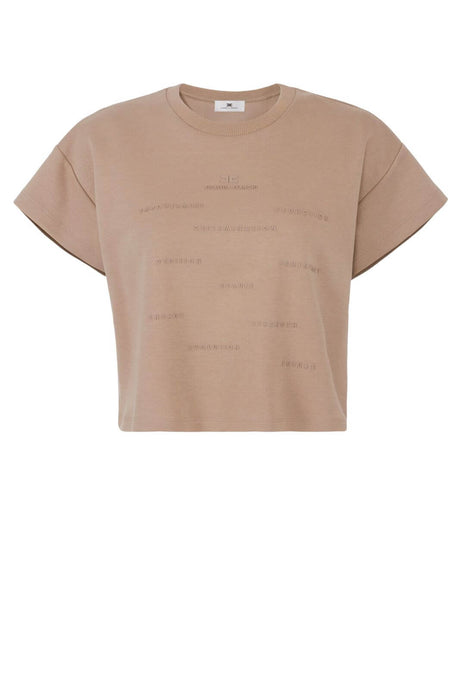 Elisabetta Franchi T-shirt Donna in jersey con stampa in rilievo