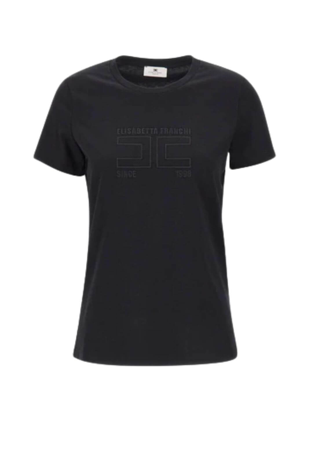Elisabetta Franchi T-shirt Donna in jersey con logo ricamato